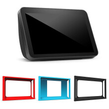 (Red, One size) Display Screen Cover Holder Monitor Frame Silicone Dustproof for Echo Show 15