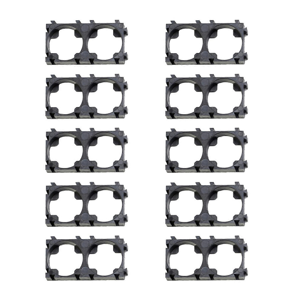 (1X2, One Size) 10 Pc 21700 Battery Cell Holder Safety Spacer Radiating Bracket Storage Rack Light 8191722649751