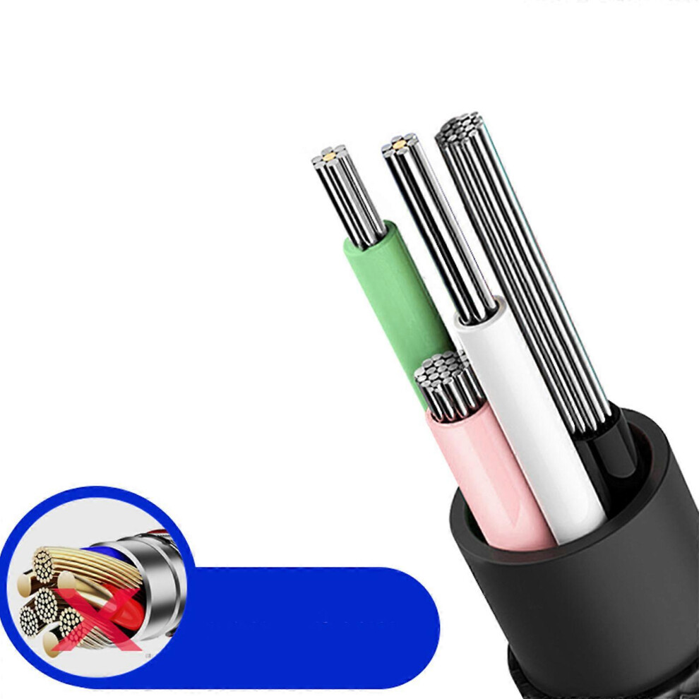 (2M, ) Charging Wire Sync Data Transfer Cable For Smartphone Tablet Usb Type-C Cable Silver 8191722627537