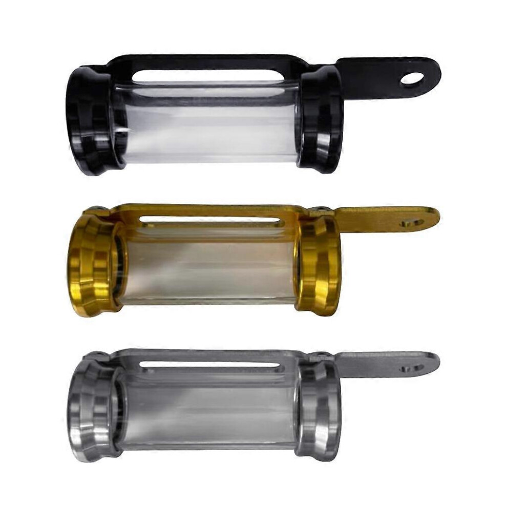 (, One Size) Waterproof Motorbike Tax Disc Tube Registration Label Stand Cylindrical Bracket Silver 8191722688491