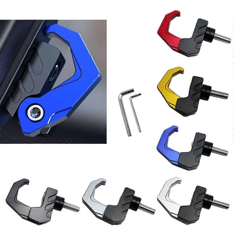 (, One Size) Motorcycle Electric Scooter Helmet Hanging Bag Luggage Hanger Grip Hook Bracket Silver 8191722689788