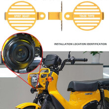 (Gold, One size) Portable Horn Guard Aluminum Alloy Horn Protector Durable fitting for CC110