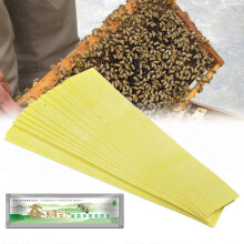 (As show, One size) Bee Acaricide Strips Set of 20 Repellent Drive Away Garden Hive Keeping