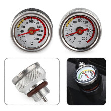 (Silver, One size) M20x1.5 Motorbike Oil Temperature Gauge Engine Temperature Gauge Accessories