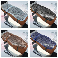 (Black, One size) Breathable Seat Cushions Pad Seat Cover for Motorcycle Bicycles Heat Insulation