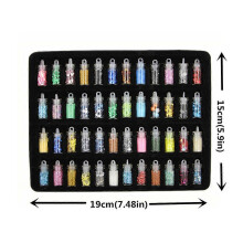 (As show, One size) 48pcs Shiny Sparkles Powder Slime Stuffer Pigment Silly Putty Mud Toy Ornament