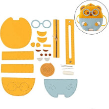 (As show, One size) Handcrafts Gifts DIY Sewing Kit Lovely Bear Crossbody Bag Making Materials Set
