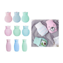 (Style 2, One size) Reusable Silicone Winter Heat Hand Warmer Cartoon Hot Water Bottles for Girls