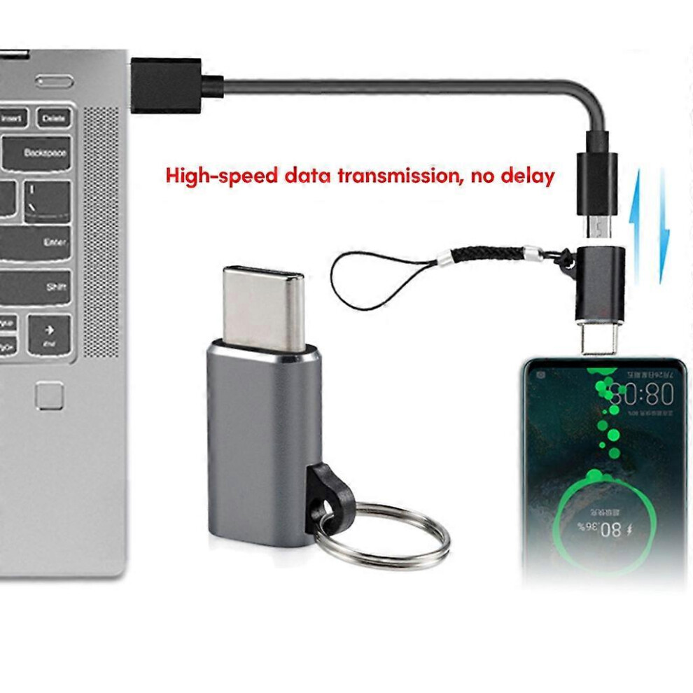 (, One Size) Type C Adapter Type C Male To Micro Usb Female Converter, Effortless Connection And Charging For Your Device Otg Adapter Red 8191722691262