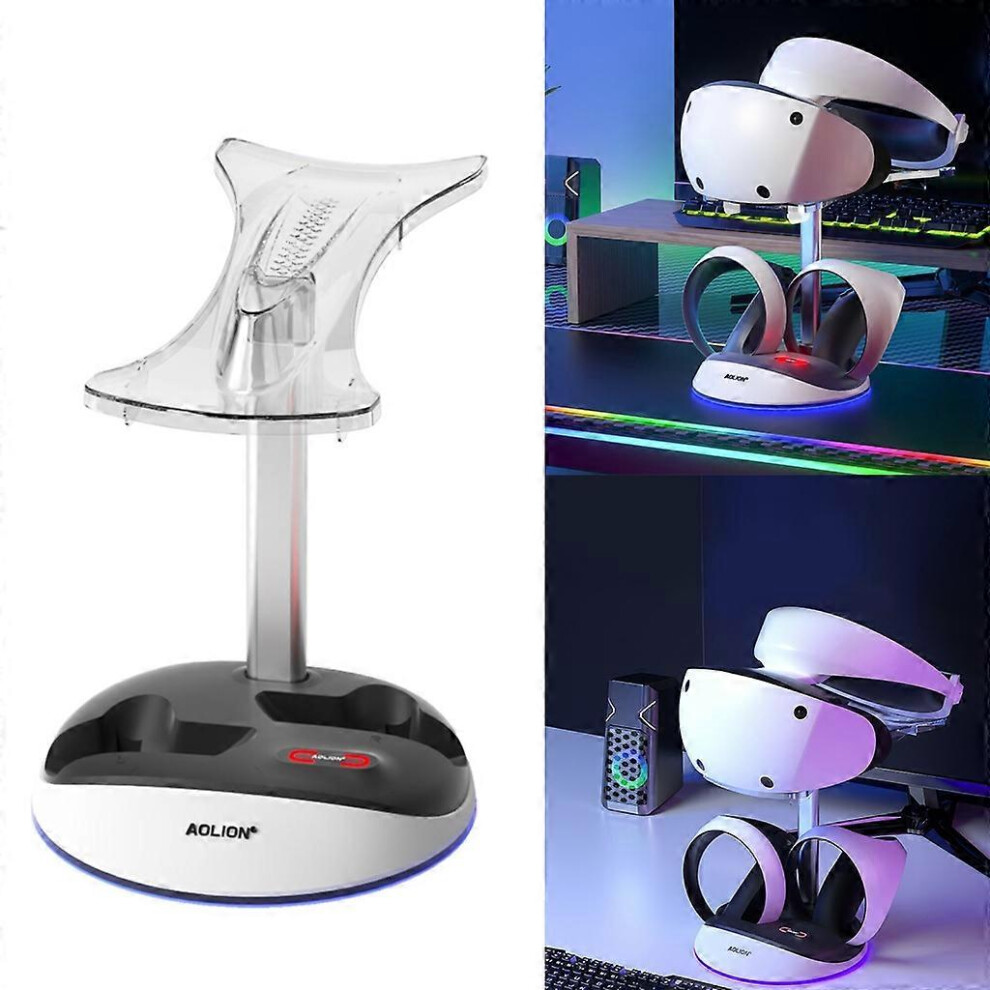 (As show, One size) Stylish Controller Charging Dock with Magnetic Attachment Headset Holder Keep Your Gaming Setup Neat & Tidy Gaming Part-image-OPC-PHNJT5R-NEW