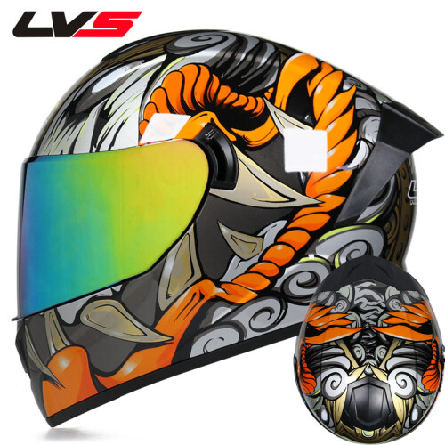 Casque Moto Intégral Favoto - Homologué DOT - Taille XXL - Open Box