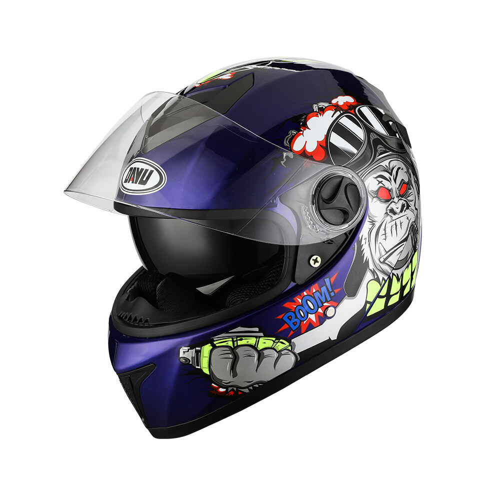 (L-B4) 2021 Casque de moto intégral professionnel à double lentille Casque de motocross à double visière