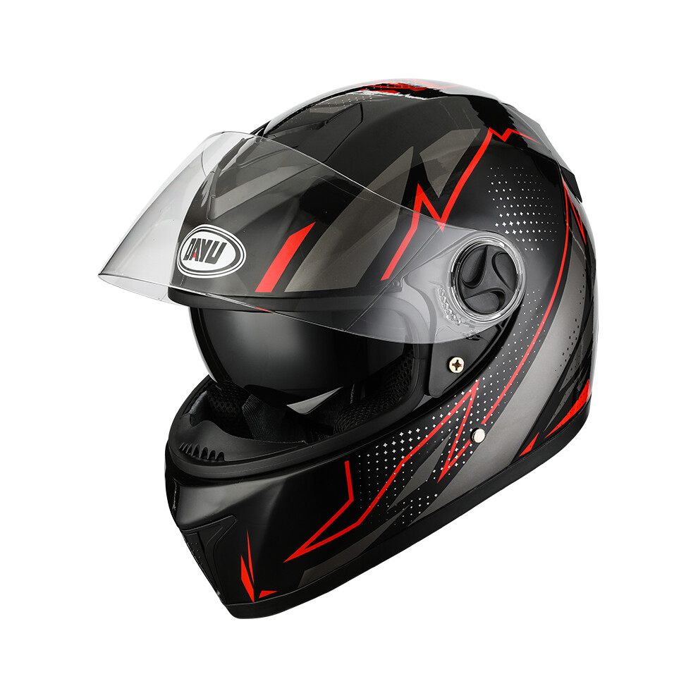 (L-B3) 2021 Casque de moto intégral professionnel à double lentille Casque de motocross à double visière