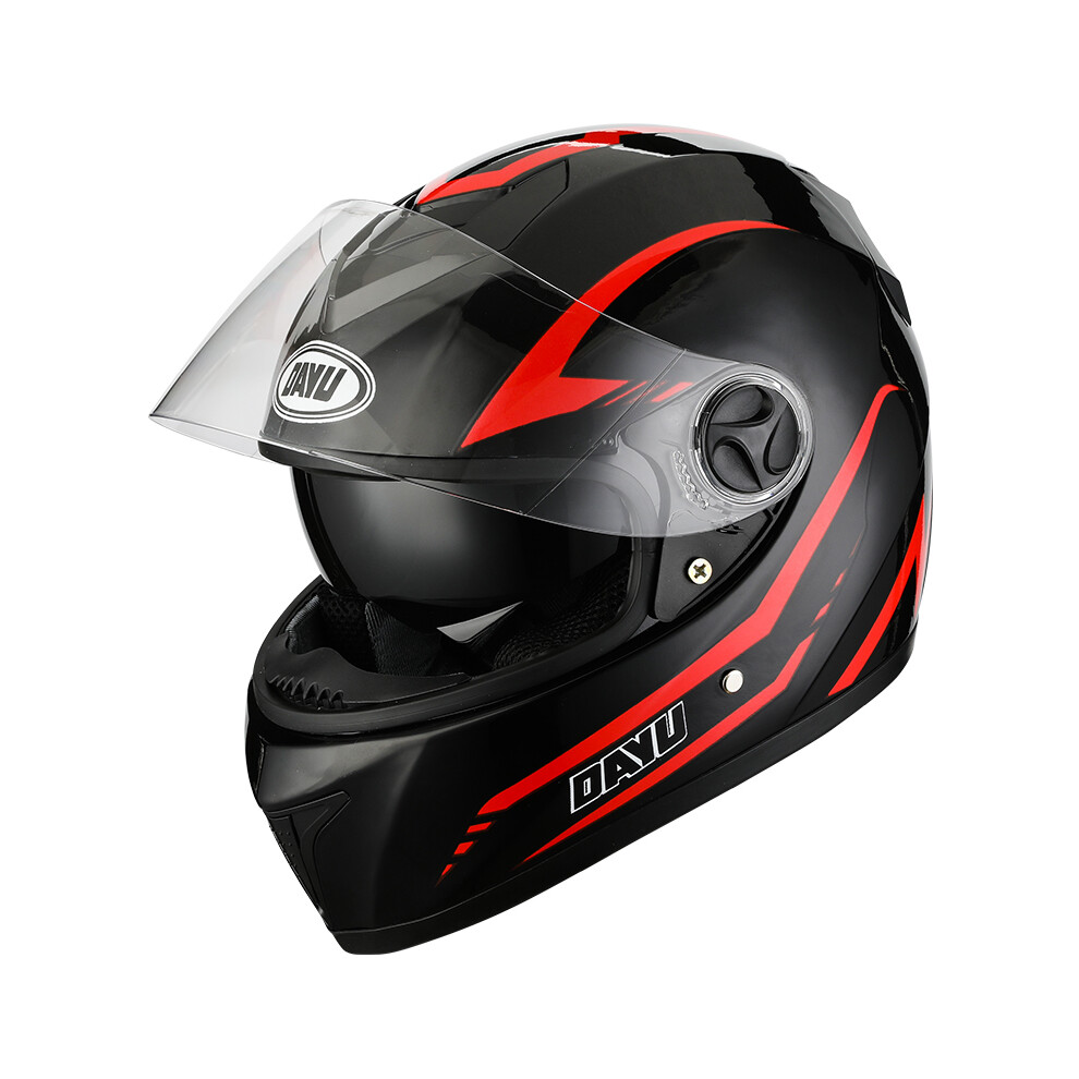 (L-B1) 2021 Casque de moto intégral professionnel à double lentille Casque de motocross à double visière