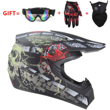 (L-SKU-0-2)DOT Motorrad Jugend Kinder Kind Helm Full Face Motocross Casco Moto Off-road Straße Freies