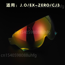 (Tea)JO EX-ZERO Helme Visier Motorradhelm Linse Visier Helm Brille Halbhelm Retro Helm Linse