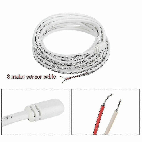 (As show, One size) Electric Underfloor Heating Thermostat Temperature Control Switch + Sensor Cable 2