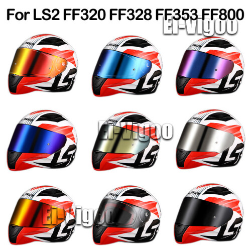 Visiere Casque Moto,Visière De Casque De Protection Contre Le Vent Moto Pour FF328/FF353/FF800,Accessoires Pour Le Casque Intégral (Vert Chrome - 11