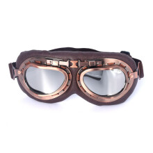 (harmaa) Retro Moottoripyörälasit Lasit Vintage Moto Classic Suojalasit Harley Pilot Steampunk ATV Bike