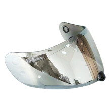 (REVO Transparent Rot) Klares Visier für Helm Motorrad Vollgesichts-Sonnenblende Schnellverschluss-Schnalle