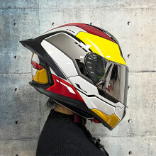 (xL-a1)Casco de carreras ORZ de cara completa con doble lente, certificación DOT, casco todoterreno