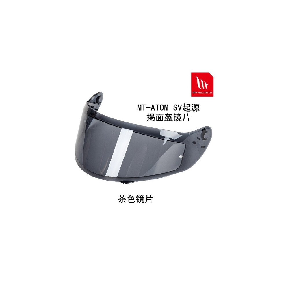 (Mt-V-12Bbrown Nobase)Lente Casco Mt Lente MT-V-12 Lente MT-V-12B Lente Stinger Lente Raytheon 3 Nuova