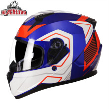 (S-BlackLion-010) DOT ECE-geprüfter BlackLion-Doppelglas-Offroad-Motorradhelm, hochwertiger Vollvisier