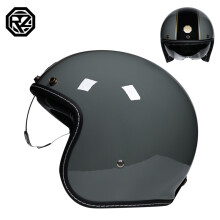 (L-6) Neuester Retro-Motorradhelm, offenes Gesicht, 3/4-Chopper-Fahrradhelm, Capacete mit Linse, DOT-Zulassung
