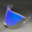 (Clear Revo Blue) Per LS2 FF805 Thunder Face Shield Parabrezza Casco da moto Visiera integrale Integrale 4