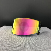(Deep Tea) Motorradhelm-Visier, Anti-UV-PC-Visierlinse, Race R Pro GP-Modell, Rauch, dunkel, Ersatzvisier
