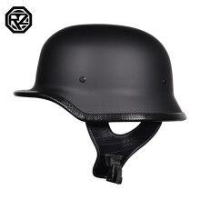(L-8) Motorrad DOT Halbhelm im deutschen Stil + Schutzbrille für Harley Biker Pilot Unisex-Motorradhelme