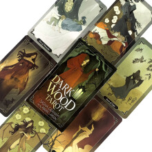 (Madera Oscura) Baraja de Cartas del Tarot Symbolon Oralce Lenormand Mesa de Fiesta Borad Juegos Familiares