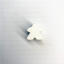 (Blanco) 100 piezas de meeples de madera de 16 mm, piezas de peones para juegos de mesa, repuestos a