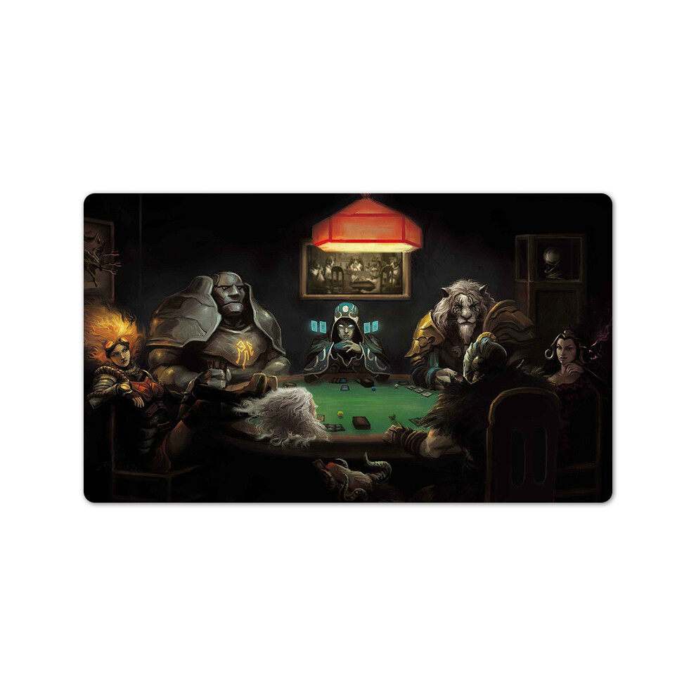 (vieux marcheur en rencontre) Tapis de jeu Black Lotus antidérapant pour jeux de société magiques, tapis