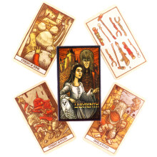 (Tarot du Labyrinthe) Tarot Kabbalistique 5781 Cartes de Jeu pour la Divination Version Anglaise Jeu