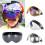 (Weiß) Langlebiger, winddichter 3-Snap-Visierlinsenschutz für Motorradhelme 2