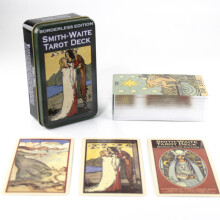 (como en la imagen) Baraja de Tarot de Hueso con Bordes Dorados Cartas de Tarot de Alta Calidad Guía