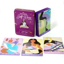 (como en la imagen) Baraja de Tarot de Hueso con Bordes Dorados, Juego de Mesa de 78 Piezas de Alta