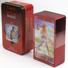 (comme sur la photo) Le jeu de tarot en os avec bords dorés Jeu de société de haute qualité 78 pièces