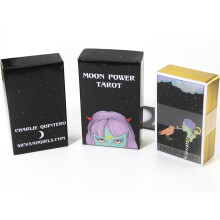 (comme sur la photo) Le jeu de tarot en os avec bords dorés Jeu de société de haute qualité 78 pièces