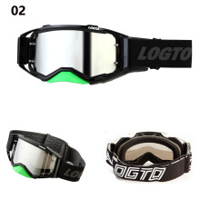 (01)LOGTO Motocross-Helmbrille, winddicht, UV-Schutz, MX, ATV, MTB, Offroad-Fahrradbrille, Sport-Schutzbrille