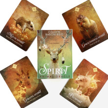 (Animal spirituel) Le jeu de tarot de la forêt perdue Jeu de table de loisirs de fête Prophétie de bonne