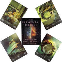 (L'Élémentaire) Le jeu de tarot de la forêt perdue Jeu de table de loisirs de fête Prophétie de divination