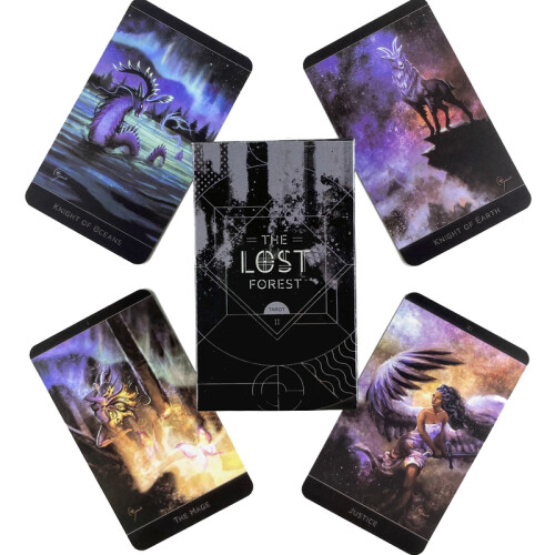 (Reiki)The Lost Forest Tarot Deck vapaa-ajan juhlapöytäpeli Laadukas ennustava profetiaoraakkeli 2