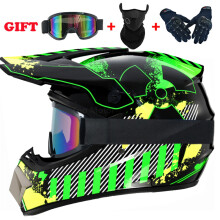 (L-N)Moottoripyörä Nuorten Lasten Kypärä Koko Face Motocross Casco Moto Off-road Street Ilmaiset suojalasit