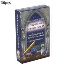 (Mystical Lenormand) Jeu de 78 cartes Thelema Tarot Oracle anglais Jeu de cartes pour fĂŞte familiale