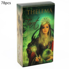 (Thelema) Jeu de 78 cartes Thelema Tarot Oracle anglais Jeu de cartes pour fête familiale Jeu de société