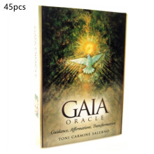 (Gaia) Jeu de 78 cartes Tarot Thelema Oracle anglais Jeu de cartes pour fête familiale Jeu de société