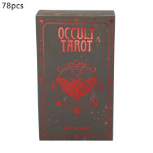 (Occulte) Jeu de 78 cartes Thelema Tarot Oracle anglais Jeu de cartes pour fête familiale Jeu de société