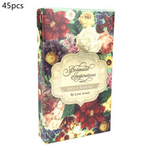 (Botanique) Jeu de 78 cartes Thelema Tarot Oracle anglais Jeu de cartes pour fête familiale Jeu de société